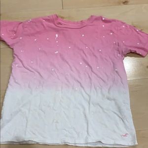 ombré splatter shirt